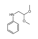 N-(2,2-dimethoxyethyl)aniline结构式