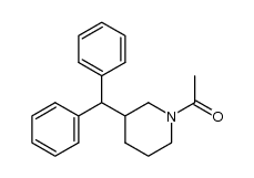 1-acetyl-3-(diphenylmethyl)piperidine Structure