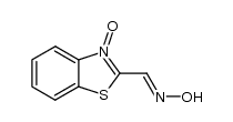 2-Benzothiazolecarboxaldehyde,oxime,3-oxide(8CI) structure