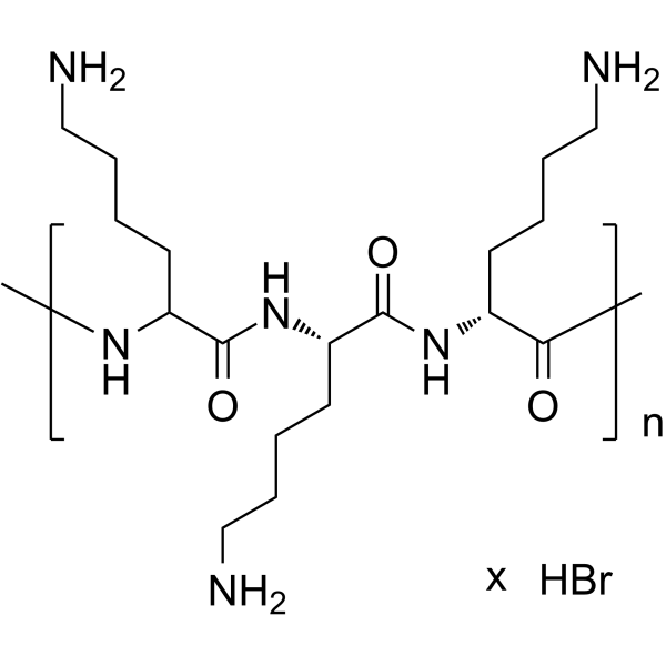 Poly-D-lysine hydrobromide (MW 30000-70000) Structure