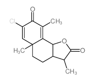 Naphtho[1,2-b]furan-2,8(3H,4H)-dione,7-chloro-3a,5,5a,9b-tetrahydro-3,5a,9-trimethyl-, (3S,3aS,5aS,9bS)- picture