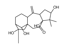 (3-beta,14R)-10,20-Didehydro-3,5,14,16-tetrahydroxygrayanotoxan-6-one structure