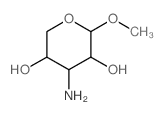 b-D-Xylopyranoside, methyl3-amino-3-deoxy- structure