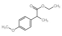 Benzeneacetic acid,4-methoxy-a-methyl-, ethyl ester结构式