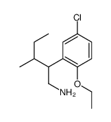 5-Chloro-2-ethoxy-β-(1-methylpropyl)phenethylamine结构式