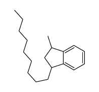 1-methyl-3-nonyl-2,3-dihydro-1H-indene结构式