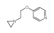Pyridine,4-[2-(1-aziridinyl)ethoxy]- Structure