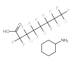 cyclohexanamine; 3,5,7,8-tetrachloro-2,2,3,4,4,5,6,6,7,8,8-undecafluoro-octanoic acid结构式