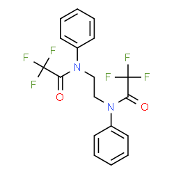 N,N'-1,2-Ethanediylbis(2,2,2-trifluoro-N-phenylacetamide)结构式