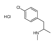 4-Chloromethamphetamine (hydrochloride)结构式