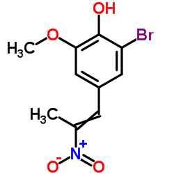 2-Bromo-6-Methoxy-4-(2-nitro-1-propenyl)phenol Structure