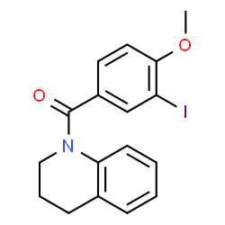 1-(3-iodo-4-methoxybenzoyl)-1,2,3,4-tetrahydroquinoline Structure