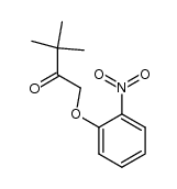 3,3-dimethyl-1-(2-nitrophenoxy)-2-butanone结构式