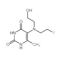 2,4(1H,3H)-Pyrimidinedione,5-[(2-fluoroethyl)(2-hydroxyethyl)amino]-6-methyl-结构式