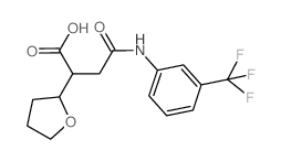 2-(四氢呋喃-2-基)-N-(3-三氟甲基苯基)-琥珀酰胺酸结构式