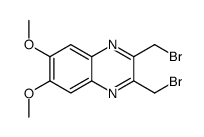 2,3-bis(bromomethyl)-6,7-dimethoxyquinoxaline Structure