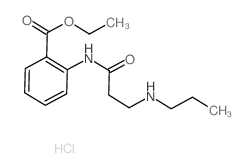 ethyl 2-(3-propylaminopropanoylamino)benzoate structure