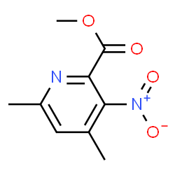 2-Pyridinecarboxylicacid,4,6-dimethyl-3-nitro-,methylester(9CI) structure