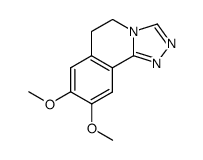 5,6-Dihydro-8,9-dimethoxy-1,2,4-triazolo[3,4-a]isoquinoline结构式