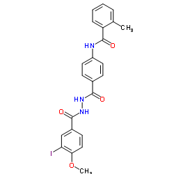 N-(4-{[2-(3-Iodo-4-methoxybenzoyl)hydrazino]carbonyl}phenyl)-2-methylbenzamide Structure