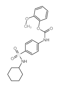 (2-methoxyphenyl) N-[4-(cyclohexylsulfamoyl)phenyl]carbamate结构式