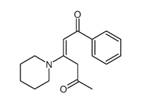 1-phenyl-3-piperidin-1-ylhex-2-ene-1,5-dione Structure