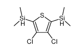 Si,Si,Si',Si'-tetramethyl-Si,Si'-(3,4-dichloro-thiophene-2,5-diyl)-bis-silane Structure
