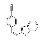 4-[2-(2-benzofuryl)vinyl]benzonitrile结构式