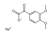 sodium 3,4-dimethoxyphenylglyoxylate Structure