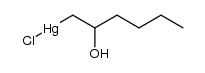 (2-hydroxyhexyl)mercury(II) chloride Structure