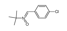 N-[(4-Chlorophenyl)methylene]-2-methyl-2-propanamine N-oxide结构式