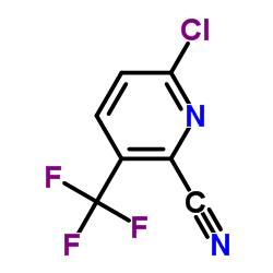 6-氯-3-三氟甲基吡啶腈结构式