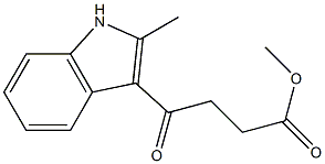 methyl 4-(2-methylindol-3-yl)-4-oxobutyrate结构式