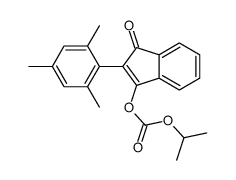 [3-oxo-2-(2,4,6-trimethylphenyl)inden-1-yl] propan-2-yl carbonate Structure