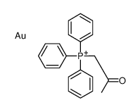 gold,2-oxopropyl(triphenyl)phosphanium Structure