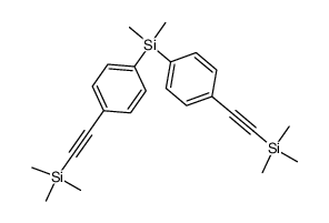 dimethylbis(4-((trimethylsilyl)ethynyl)phenyl)silane结构式
