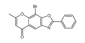 4-bromo-6-methyl-2-phenylpyrano[3,2-f][1,3]benzoxazol-8-one结构式