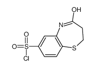 4-oxo-3,5-dihydro-2H-1,5-benzothiazepine-7-sulfonyl chloride结构式