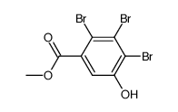 methyl 2,3,4-tribromo-5-hydroxybenzoate结构式
