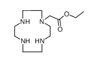 1,4,7,10-tetraazacyclododecane-1-acetic acid ethyl ester Structure