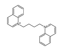 1-(4-quinolin-1-ium-1-ylbutyl)quinolin-1-ium Structure