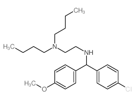 1,2-Ethanediamine,N1,N1-dibutyl-N2-[(4-chlorophenyl)(4-methoxyphenyl)methyl]-结构式