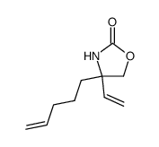 4-pent-4-enyl-4-vinyl-oxazolidin-2-one结构式