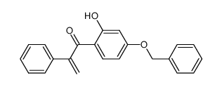 1-(4-(benzyloxy)-2-hydroxyphenyl)-2-phenylprop-2-en-1-one Structure