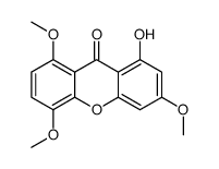 1-hydroxy-3,5,8-trimethoxyxanthen-9-one结构式