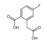 2-(Carboxymethyl)-4-fluorobenzoic acid结构式