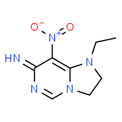 Imidazo[1,2-c]pyrimidin-7(1H)-imine, 1-ethyl-2,3-dihydro-8-nitro- (9CI) Structure