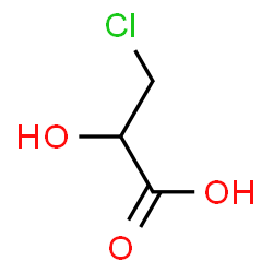 3-Chloro-2-hydroxypropionic acid结构式