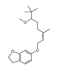 6-(6-methoxy-3,7,7-trimethyloct-2-enoxy)-2,3-dihydro-1-benzofuran Structure