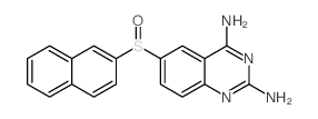 2,4-Quinazolinediamine,6-(2-naphthalenylsulfinyl)-结构式